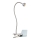 Globo - LED Fleksibel lille lampe med klemme LED/3W/230V mat krom