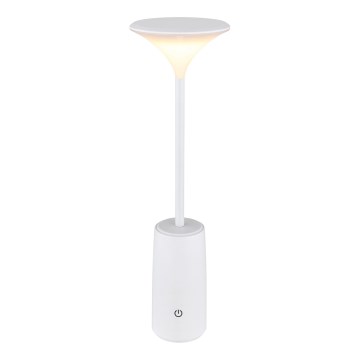 Globo - LED Genopladelig bordlampe m. touch-funktion dæmpbar LED/1,2W/3,7V 3000K 1500mAh hvid