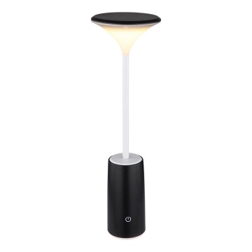 Globo - LED Genopladelig bordlampe m. touch-funktion dæmpbar LED/1,2W/3,7V 3000K 1500mAh sort