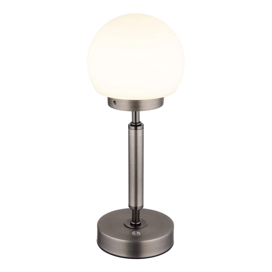 Globo - LED Genopladelig bordlampe m. touch-funktion dæmpbar LED/2,5W/5V 1800mAh 2700/4000/6500K antracit