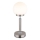 Globo - LED Genopladelig bordlampe m. touch-funktion dæmpbar LED/2,5W/5V 1800mAh 2700/4000/6500K mat krom