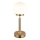 Globo - LED Genopladelig bordlampe m. touch-funktion dæmpbar LED/2,5W/5V 1800mAh 2700/4000/6500K messing