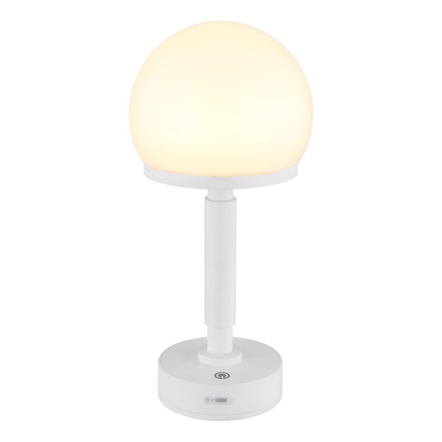 Globo - LED Genopladelig bordlampe m. touch-funktion dæmpbar LED/2,5W/5V 1800mAh 2800K hvid
