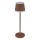 Globo - LED Genopladelig bordlampe m. touch-funktion dæmpbar LED/4,6W/3,7V 3000K 1800mAh brun IP54