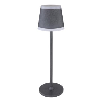 Globo - LED Genopladelig bordlampe m. touch-funktion dæmpbar LED/4,6W/3,7V 3000K 1800mAh grå IP54