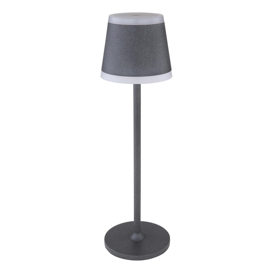 Globo - LED Genopladelig bordlampe m. touch-funktion dæmpbar LED/4,6W/3,7V 3000K 1800mAh grå IP54