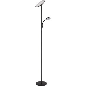 Globo - LED gulvlampe dæmpbar LED/20W/230V+ LED/5W 3000/4000/6500K sort