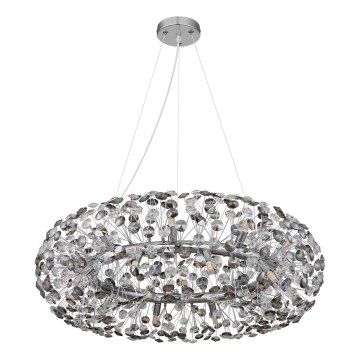 Globo - LED-krystallysekrone på stålwire 20xG9/3,5W/230V