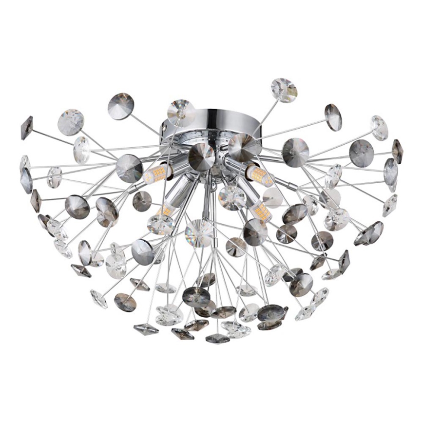 Globo - LED loftlampe 4xG9/3,5W/230V diameter 45 cm skinnende krom