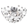 Globo - LED loftlampe 4xG9/3,5W/230V diameter 45 cm skinnende krom