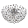 Globo - LED loftlampe 6xG9/3,5W/230V diameter 60 cm skinnende krom