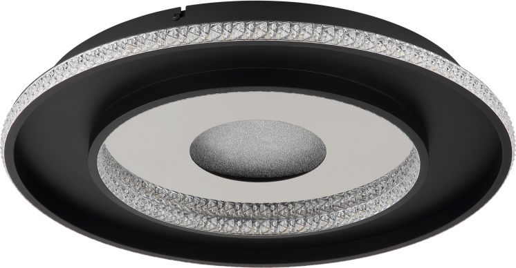 Globo - LED loftlampe dæmpbar LED/30W/230V 2700-6500K diameter 52,5 cm sort + fjernbetjening
