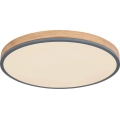 Globo - LED loftlampe dæmpbar LED/40W/230V 2700-6500K diameter 60 cm + fjernbetjening brun/grå