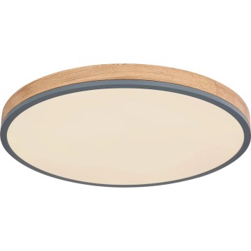 Globo - LED loftlampe dæmpbar LED/40W/230V 2700-6500K diameter 60 cm + fjernbetjening brun/grå