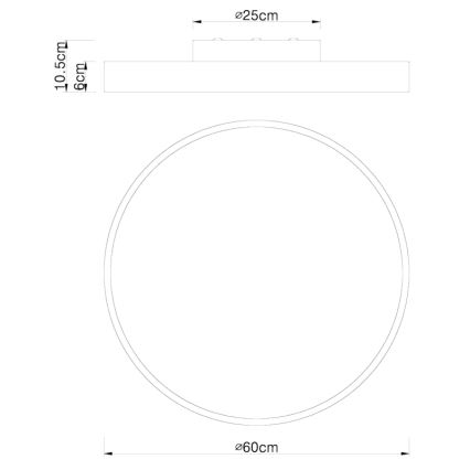 Globo - LED loftlampe dæmpbar LED/48W/230V 3000-6000K + fjernbetjening