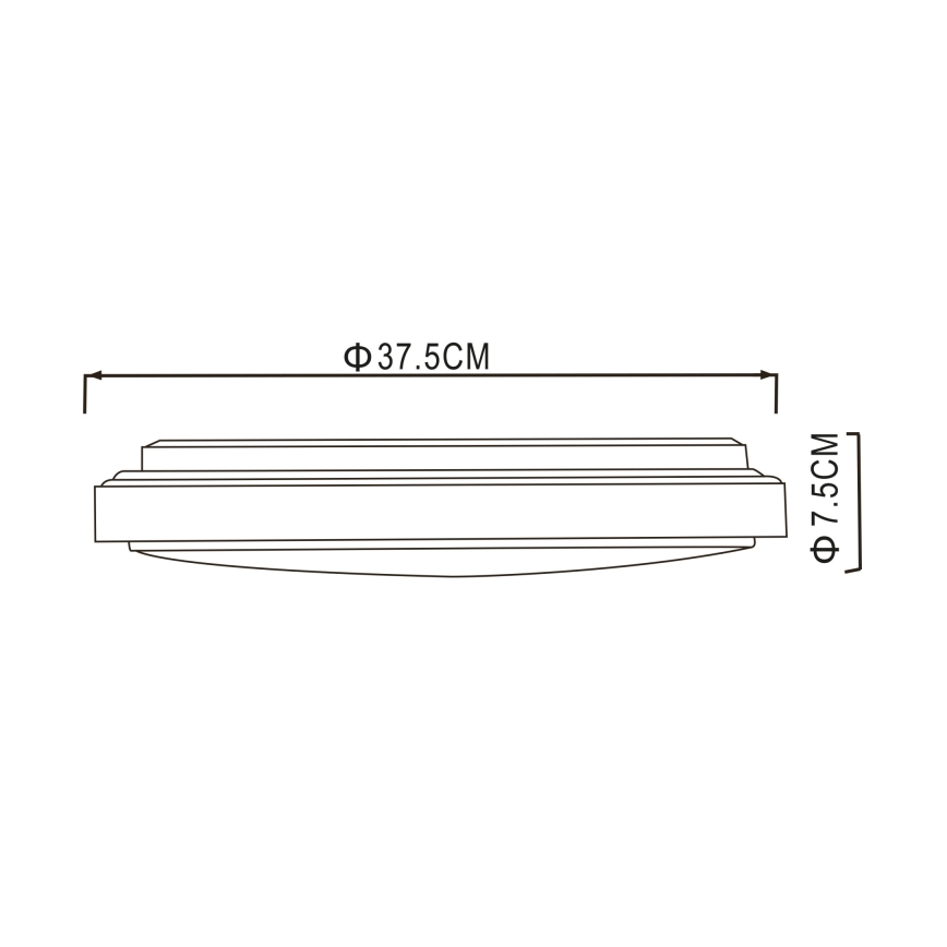 Globo - LED loftlampe LED/24W/230V 3000/4000/6000K diameter 37,5 cm