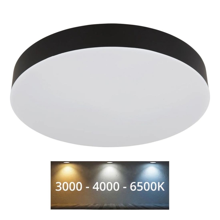 Globo - LED loftlampe LED/24W/230V 3000K/4000K/6500K diameter 30 cm sort