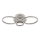 Globo - LED-loftlampe LED/40W/230V 2700/4500/6500K mål 35,5x53 cm messing