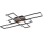 Globo - LED loftlampe LED/40W/230V 3000K 60x80 cm sort