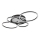 Globo - LED-loftlampe LED/40W/230V 4000K 72x52 cm sort