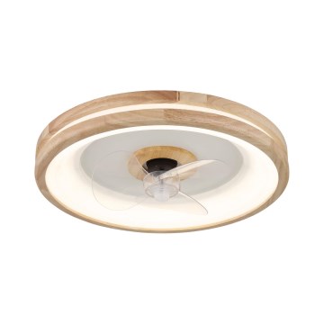 Globo - LED Loftlampe med ventilator dæmpbar LED/30W/230V 2700-6500K brun + fjernbetjening