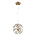 Globo - LED-lysekrone med wireophæng LED/12W/230V 3000K guld