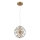 Globo - LED-lysekrone med wireophæng LED/12W/230V 3000K guld