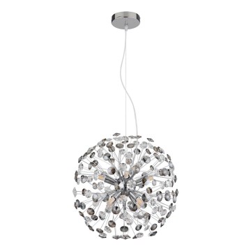 Globo - LED-lysekrone på wire 8xG9/3,5W/230V poleret krom