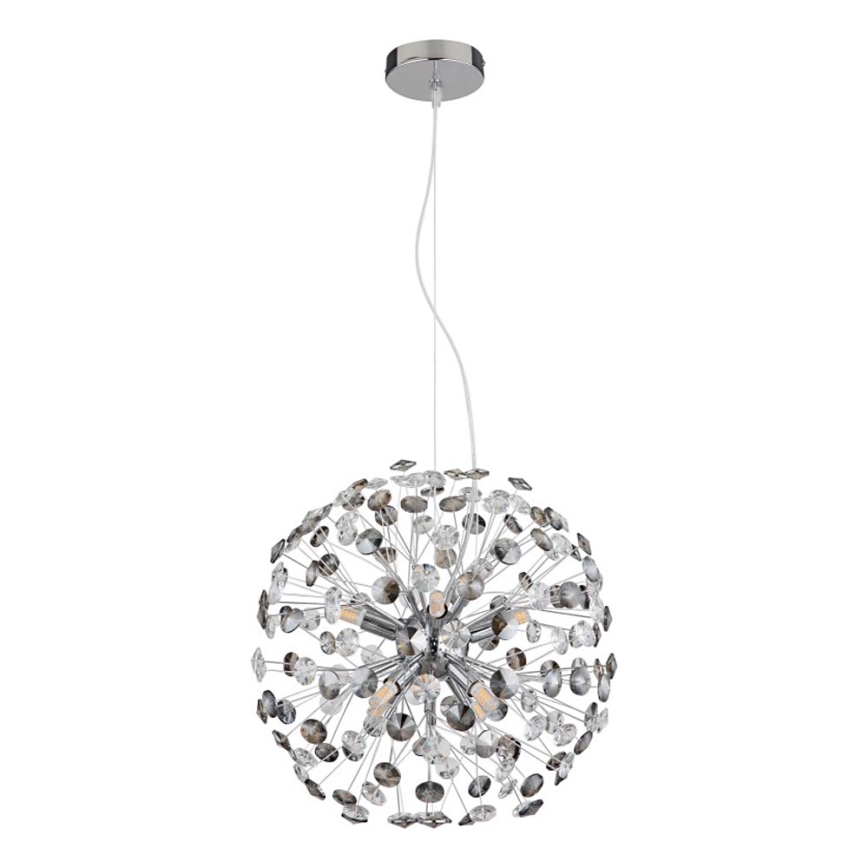 Globo - LED-lysekrone på wire 8xG9/3,5W/230V poleret krom