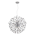Globo - LED lysekrone på wire 9xG9/3,5W/230V blank krom