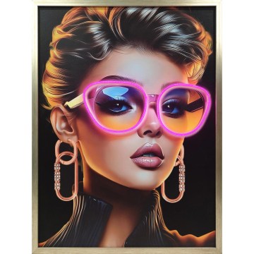 Globo - LED-lysende dekorativt genopladeligt billede LED/5W/5V 80x60 cm 1200 mAh