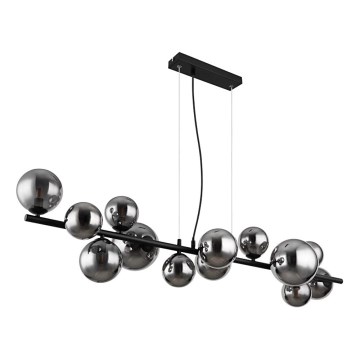Globo - LED pendel 13xG9/3,5W/230V røget/sort