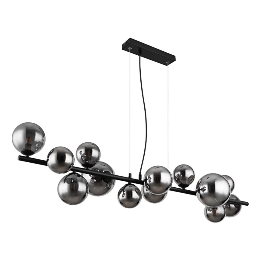 Globo - LED pendel 13xG9/3,5W/230V røget/sort