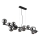 Globo - LED pendel 13xG9/3,5W/230V røget/sort