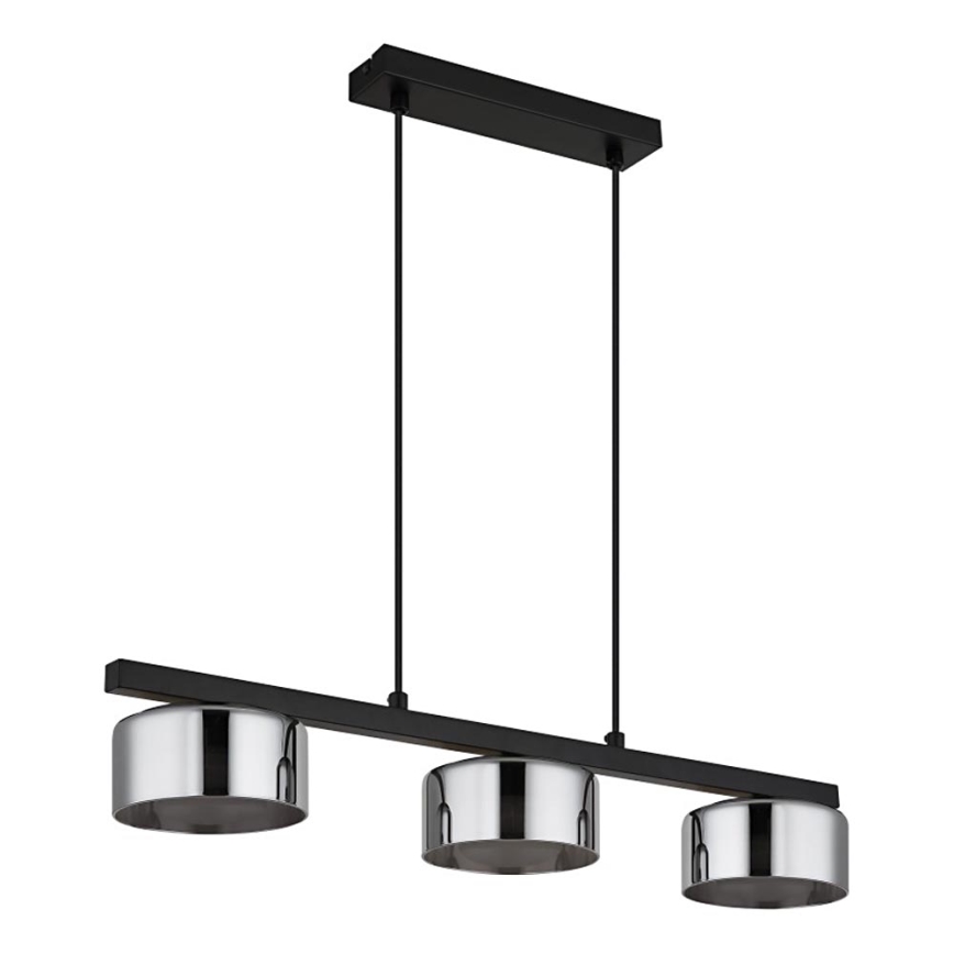 Globo - LED pendel 3xGX53/6W/230V røget/sort