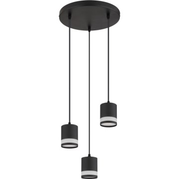 Globo - LED pendel 3xGX53/7W/230V 3000K sort