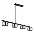 Globo - LED pendel 4xGX53/6W/230V røget/sort