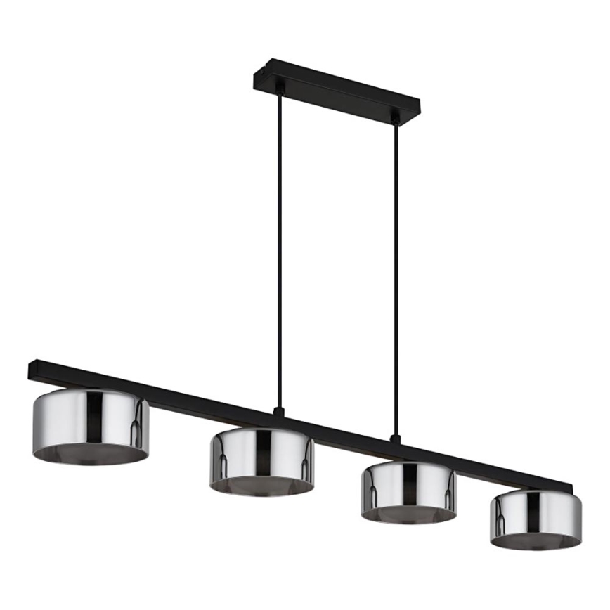 Globo - LED pendel 4xGX53/6W/230V røget/sort