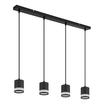 Globo - LED pendel 4xGX53/7W/230V 3000K sort