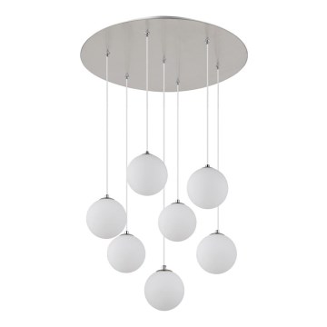 Globo - LED pendel 7xG9/3,5W/230V hvid