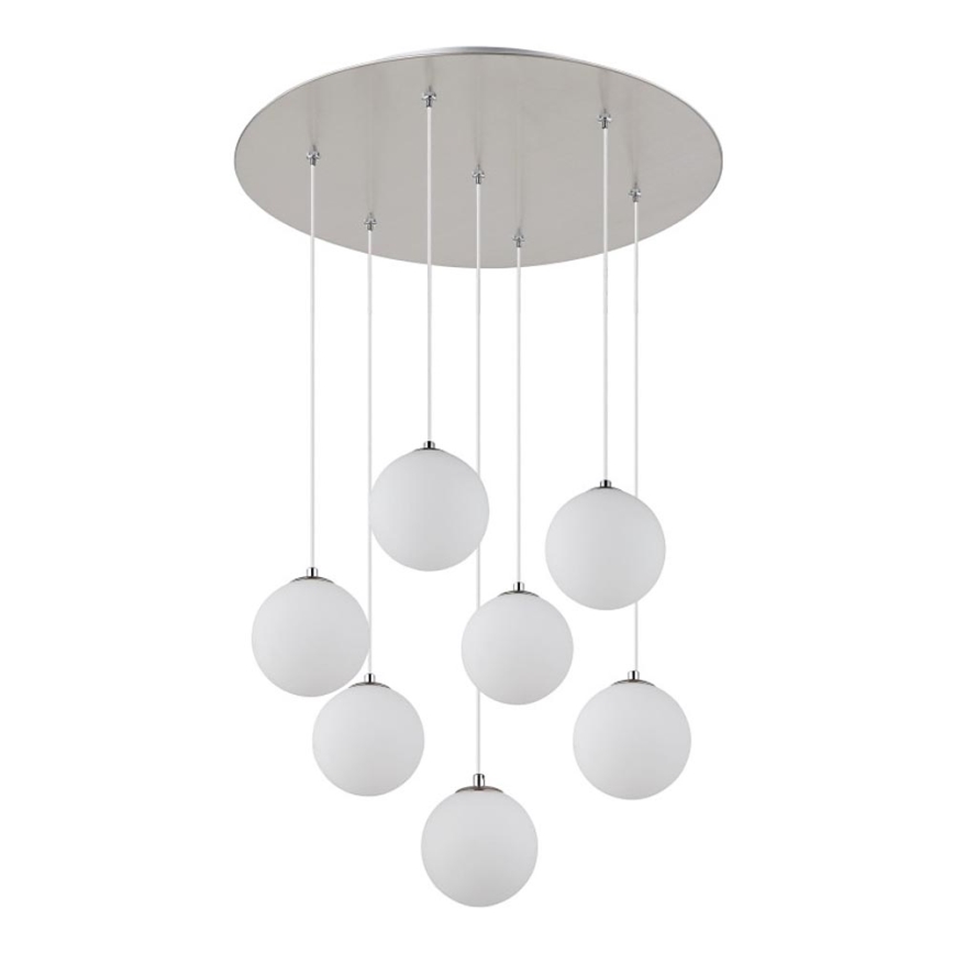 Globo - LED pendel 7xG9/3,5W/230V hvid