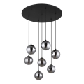 Globo - LED pendel 7xG9/3,5W/230V røget/sort