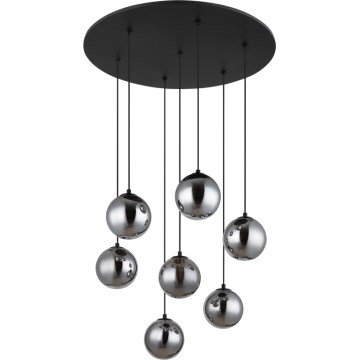 Globo - LED pendel 7xG9/3,5W/230V røget/sort