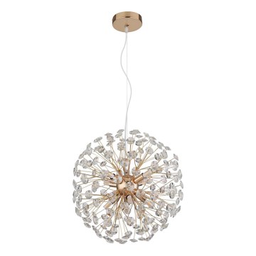 Globo - LED-pendel på wire 8xG9/3,5W/230V Ø 40 cm guld