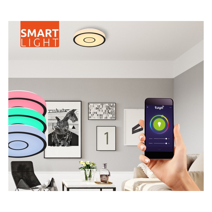 Globo - LED RGB Badeværelseslampe dæmpbar LED/30W/230V IP44 Wi-Fi Tuya + fjernbetjening
