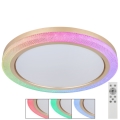 Globo - LED RGBW Dæmpbar loftlampe LED/20W/230V 2700-6500K + fjernbetjening
