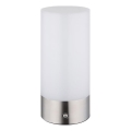 Globo - LED RGBW dæmpbar udendørs bordlampe med touch LED/1,8W/5V 1500 mAh IP44 mat krom