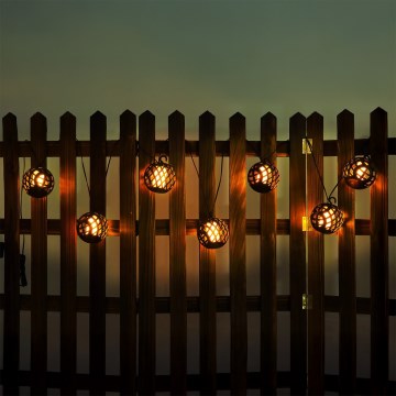 Globo - LED solcelle dekorationskæde 98xLED/0,1W/3V 410 cm IP44 600 mAh