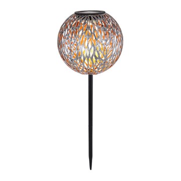 Globo - LED solcellelampe LED/0,06W/1,2V sølvfarvet IP44 180x540 mm