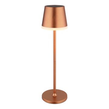Globo - LED solcellelampe LED/0,6W/3V 3000K IP44 kobber
